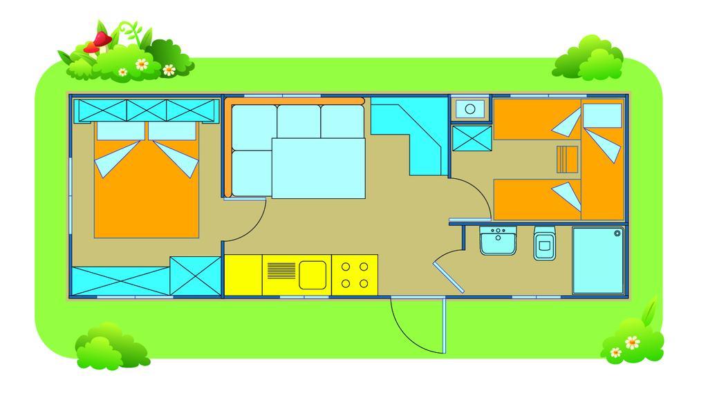 Happy Camp Mobile Homes In Camping Village Rosapineta Rosolina Mare Exterior photo